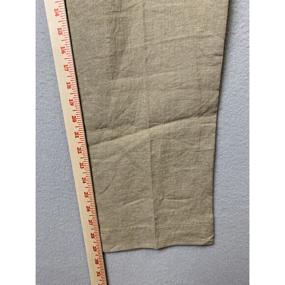 Orvis Pants Mens 34x29 Beige 100% Linen Baggy Straight Leg Lightweight Vacation - Picture 5 of 8